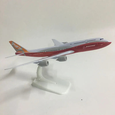 JASON TUTU Modelo de avión de 20 cm Modelo de avión Boeing 747-8 Modelo de avión 1:300 Aviones de metal fundido a presión Aviones Juguetes Aeroplan