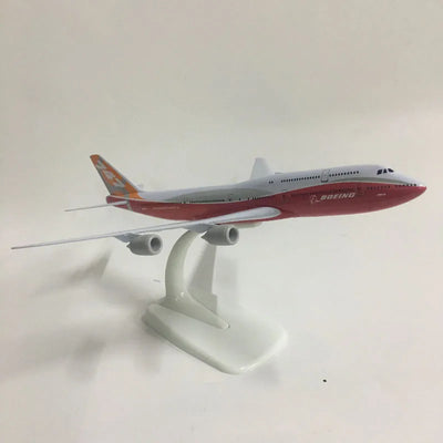 JASON TUTU Modelo de avión de 20 cm Modelo de avión Boeing 747-8 Modelo de avión 1:300 Aviones de metal fundido a presión Aviones Juguetes Aeroplan