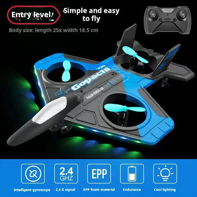 Envío gratuito V17 Drone de avión RC profesional 2,4G Avión RC de inducción de gravedad Avión planeador Avión de espuma EPP Juguetes para niños Regalo para niños