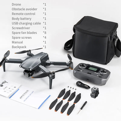 Dron L600 PRO MAX 4K profesional HD con cámara dual, cuadricóptero sin escobillas, estabilizador de 3 ejes, GPS