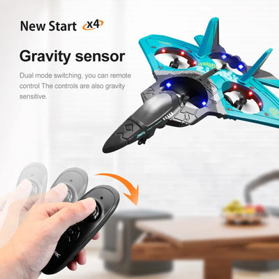 Envío gratuito V17 Drone de avión RC profesional 2,4G Avión RC de inducción de gravedad Avión planeador Avión de espuma EPP Juguetes para niños Regalo para niños