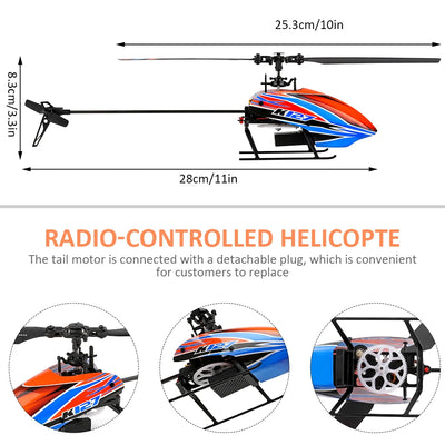 Avión teledirigido Wltoys K127 de 2,4 GHz con GPS, helicóptero de control remoto, juguete económico, regalo para niños, miniavión profesional