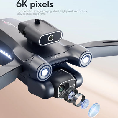 Dron S1S profesional con cámara HD de 8K, 4K, para evitar obstáculos, fotografía aérea, cuadricóptero plegable sin escobillas, 3 km, novedad de 2024